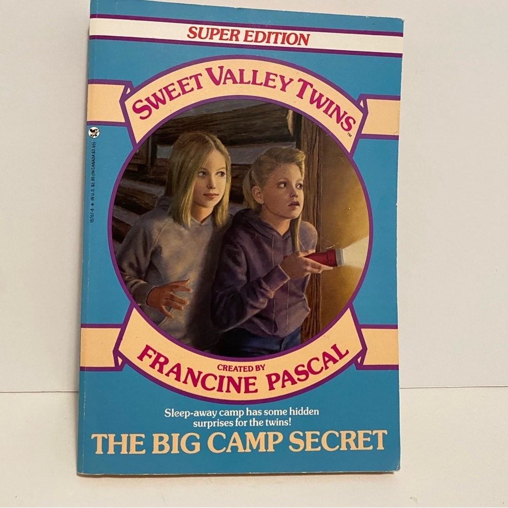 Sweet Valley Twins Camp Secret Vintage Book 1980s Paperback Chapter 80s 4/$20 🛑